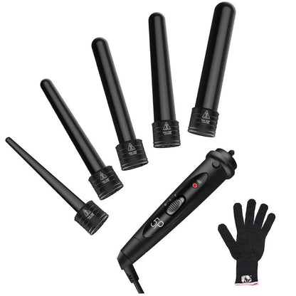 Interchangeable curling wand set
